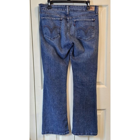 Levi's Womens 518 Superlow Bootcut Denim Jeans Pants Blue Size 11  Short - Picture 4 of 9